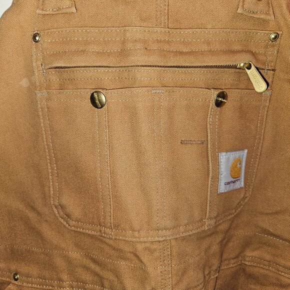 Vintage Carhartt Men's Bib Overalls, Size 42-30 - Brown R41-BRN - Picture 2 of 13